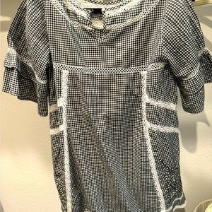 Free People Black and White Dress